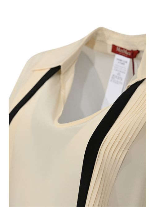 Blusa MSTCOLONO in seta con cravattino MAX MARA STUDIO | 2616111015600048